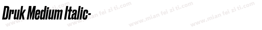 Druk Medium Italic字体转换